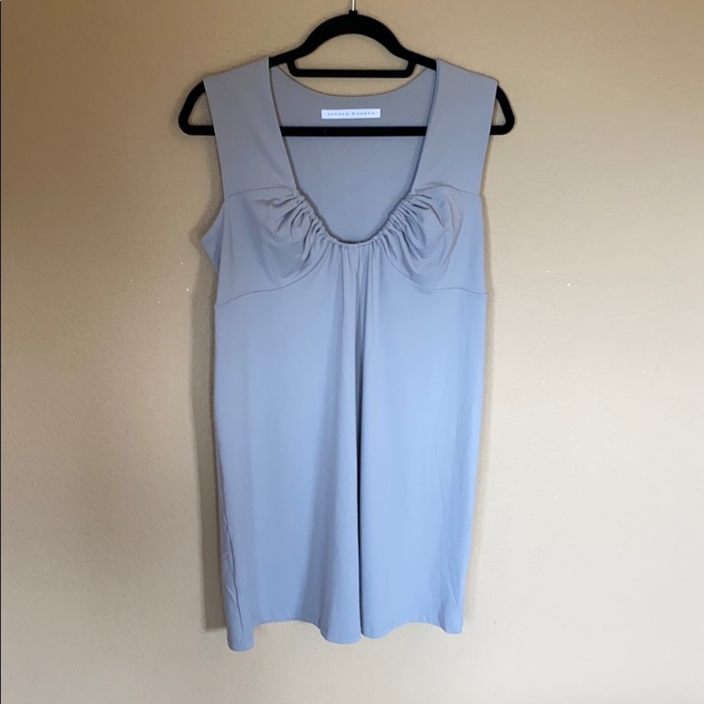 Susana Monaco Gray Nylon Knee Length Dress
